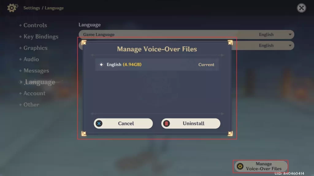 Manage Voice-Over Language Settings In Genshin Impact