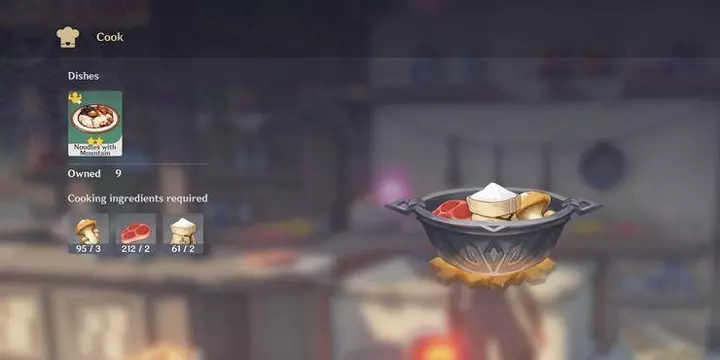 Noodles With Mountain Delicacies Food To Cook In Genshin Impact